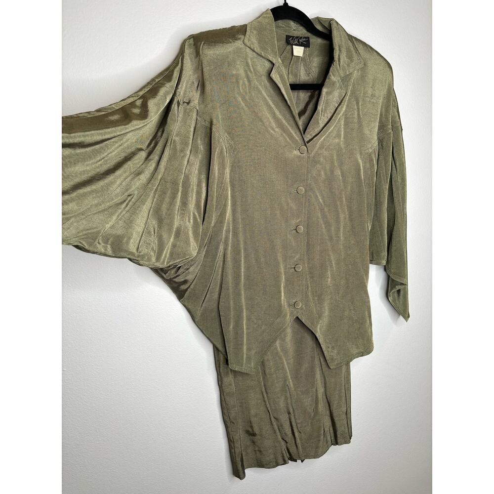 Wild rose, vintage two-piece blazer and skirt suit size 6